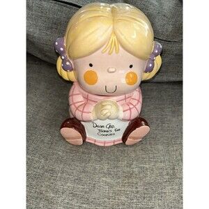 enesco cookie jar-"dear god, thanks for the cookies". very rare!!